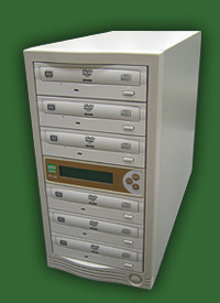 Professional 4 drive blu-ray, dvd, and cd Wytron duplicators.